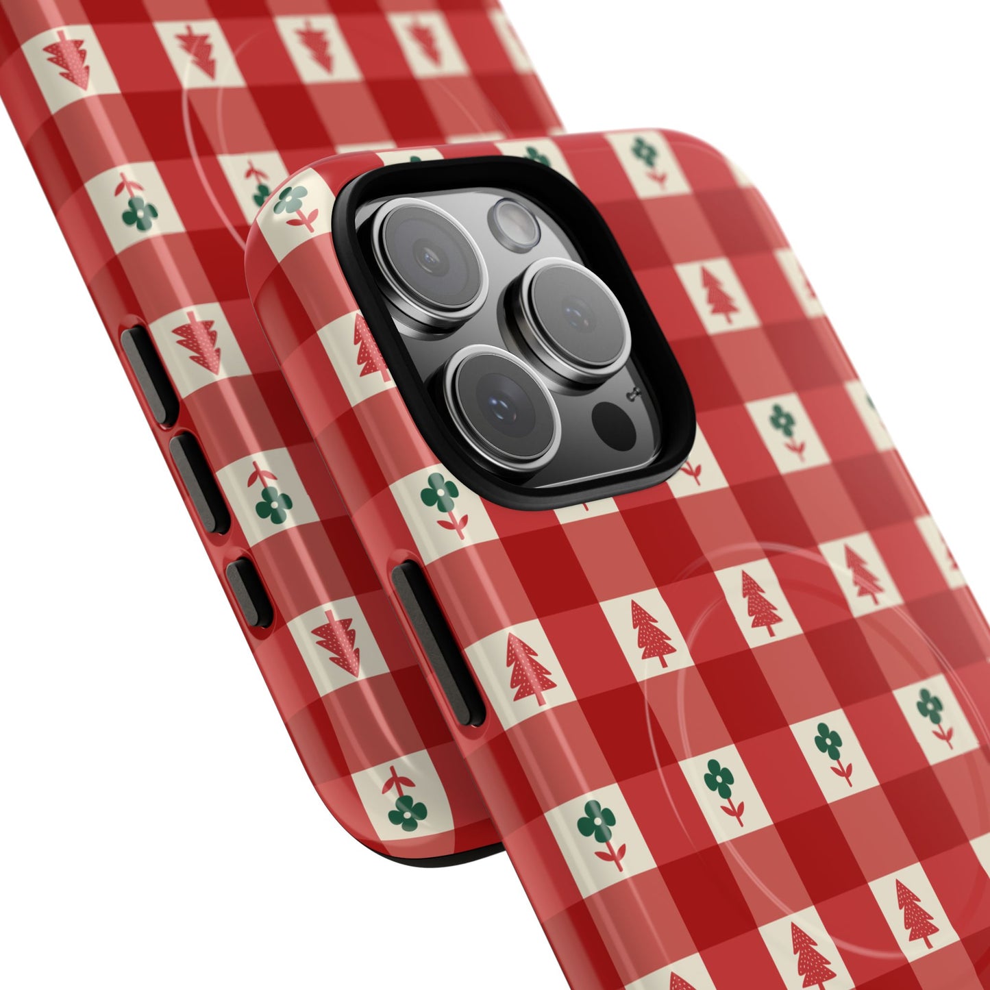 Red Gingham Holiday - Phone Case
