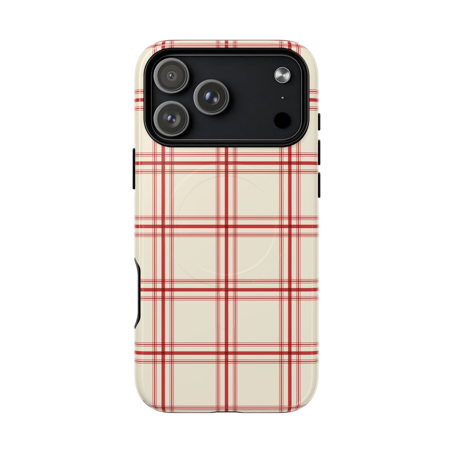 Red and White Plaid - Phone Case