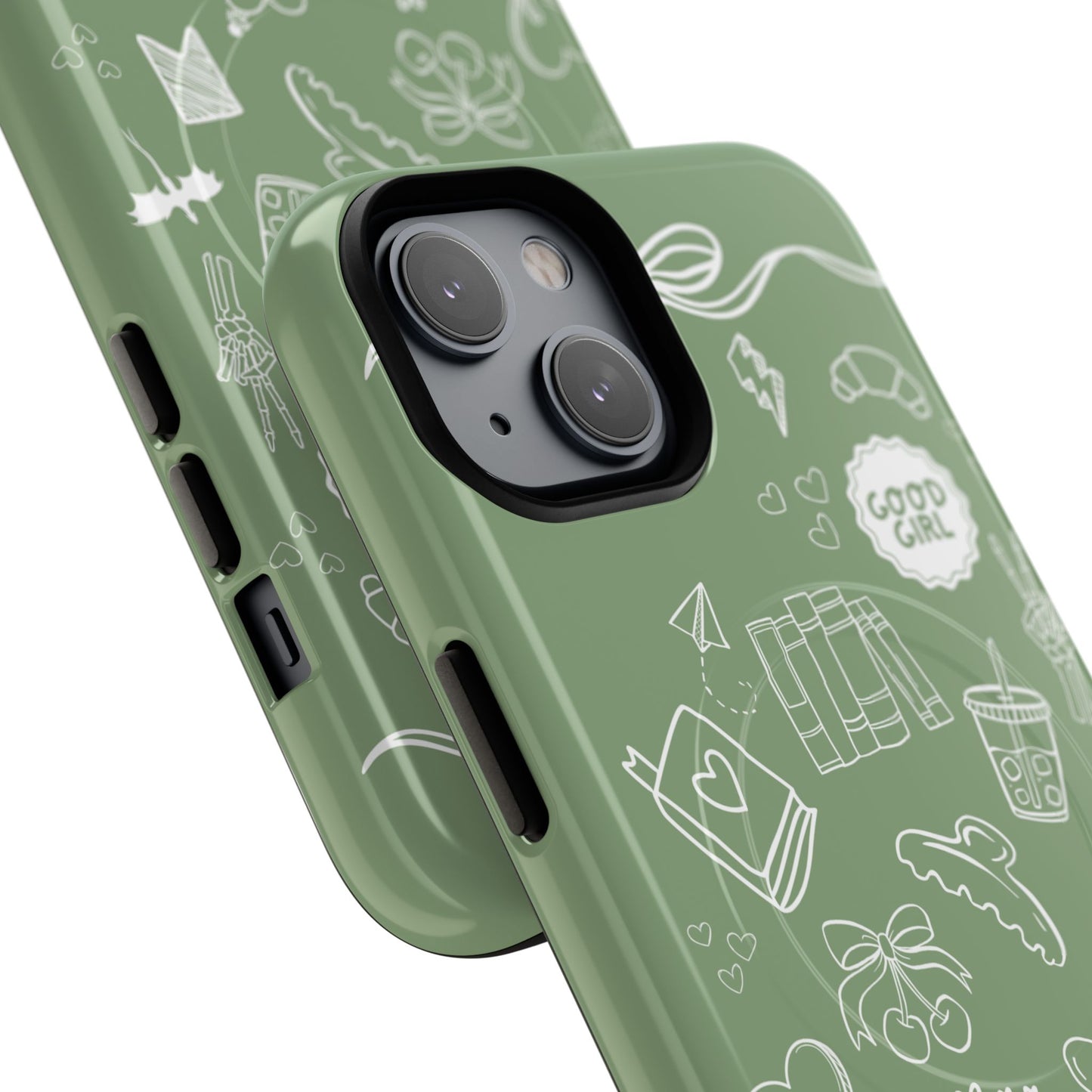 Sage Green Bookish iPhone Case