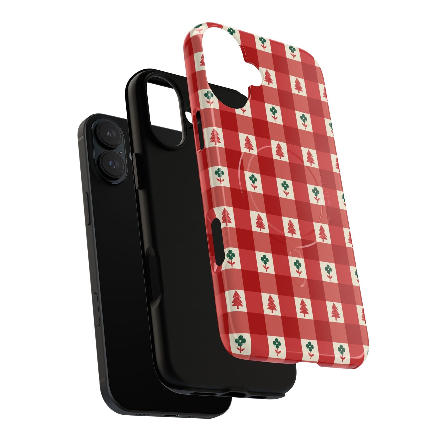 Red Gingham Holiday - Phone Case