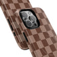 Cocoa Checkered Phone Case