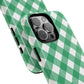 Green Gingham iPhone Case