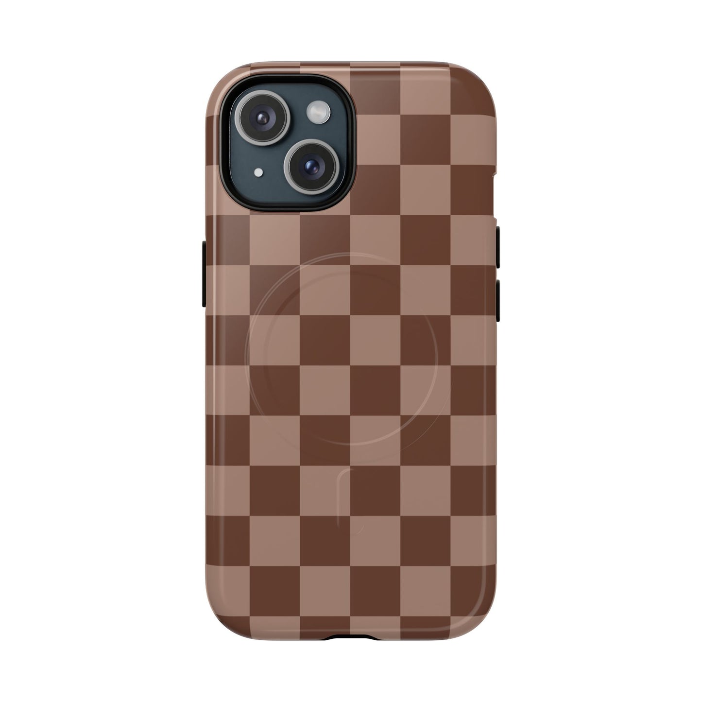Cocoa Checkered Phone Case