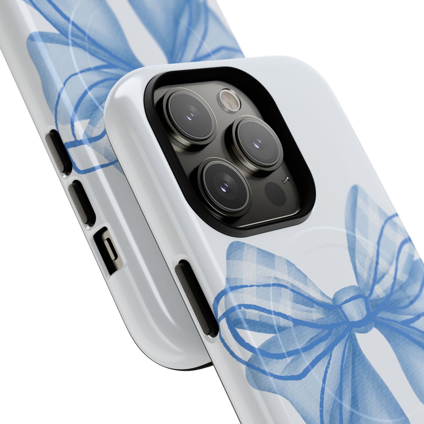 Coquette Blue Bow iPhone Case