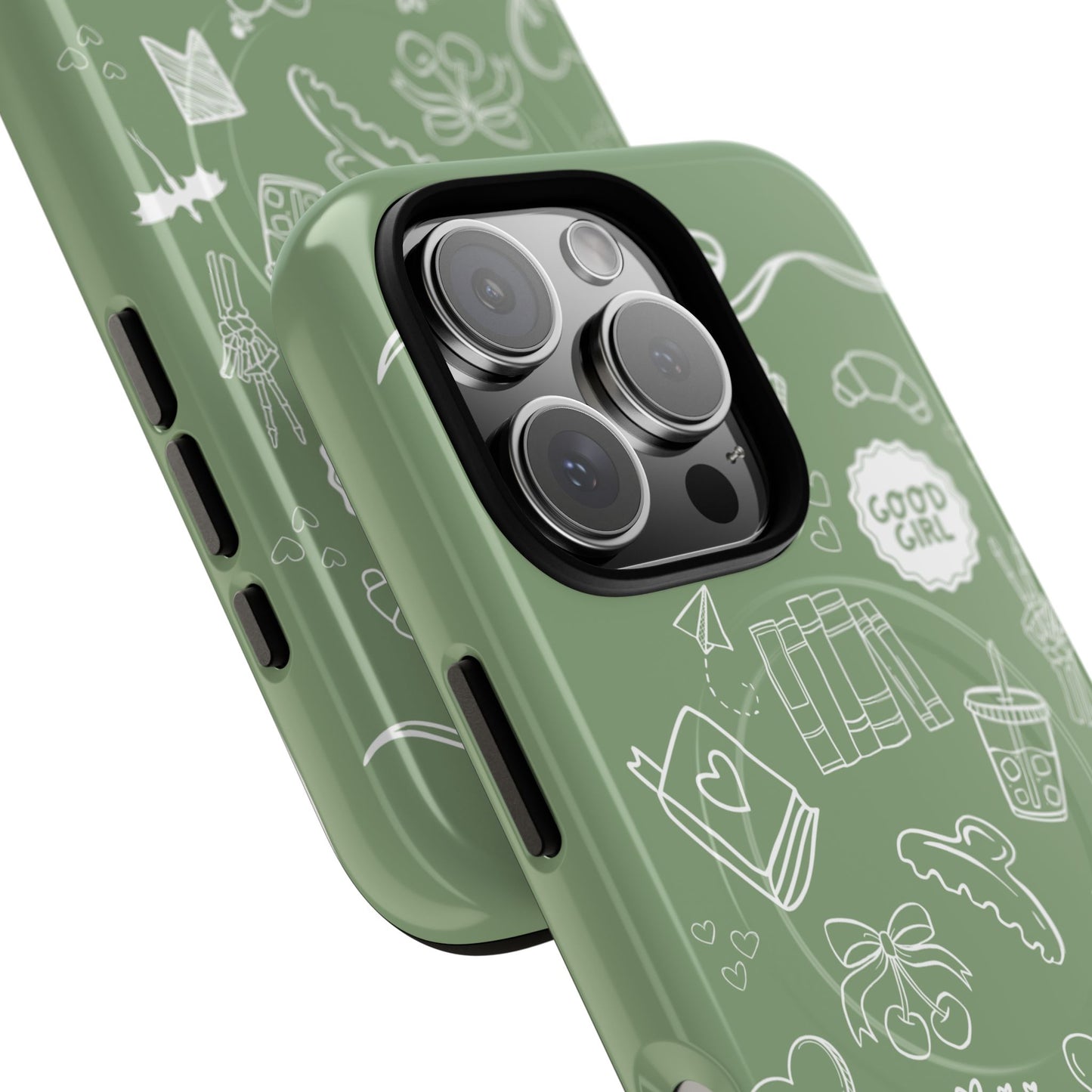 Sage Green Bookish iPhone Case