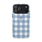 Blue Gingham Cross - Phone Case