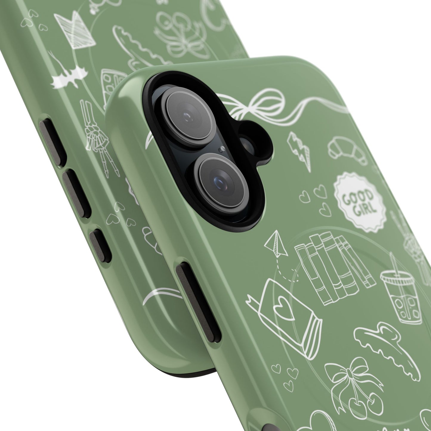 Sage Green Bookish iPhone Case