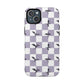 Dragon Check Phone Case — Lavender