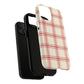 Red and White Plaid - Phone Case