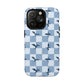 Dragon Check Phone Case — Blue