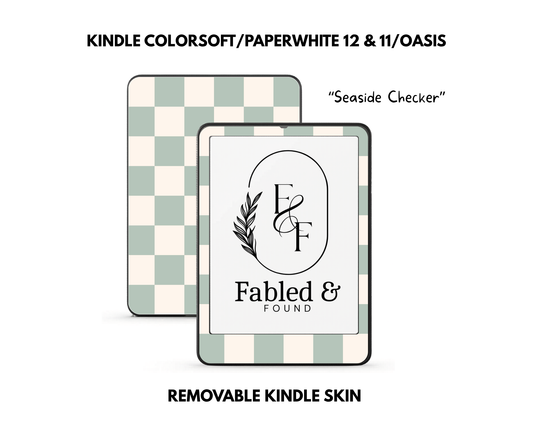Seaside Checker - Kindle Skin