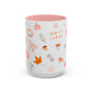 Fall Girlie Coffee Mug, Cute Mug, Fall Decor, Seasonal Gift, Cozy Drinkware, Coffee Lover's Mug, Whimsical Autumn Coffee Cup