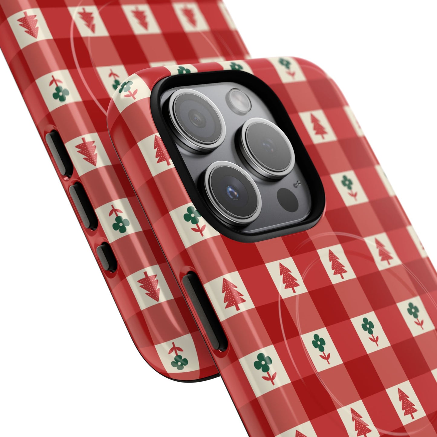 Red Gingham Holiday - Phone Case