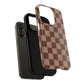 Cocoa Checkered Phone Case