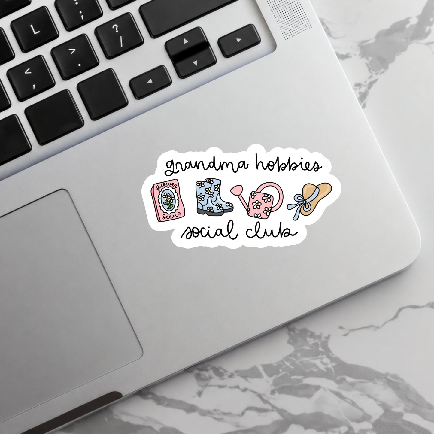 Grandma Hobbies Social Club - Sticker