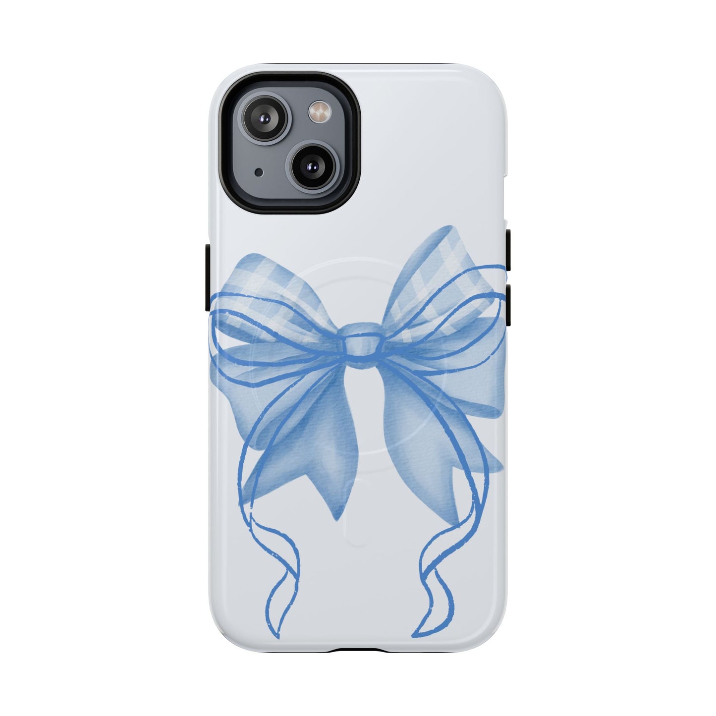 Coquette Blue Bow iPhone Case