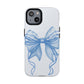 Coquette Blue Bow iPhone Case