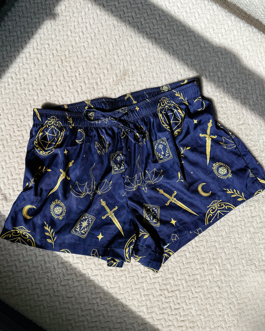 Sapphire Slumber - Pajama Shorts