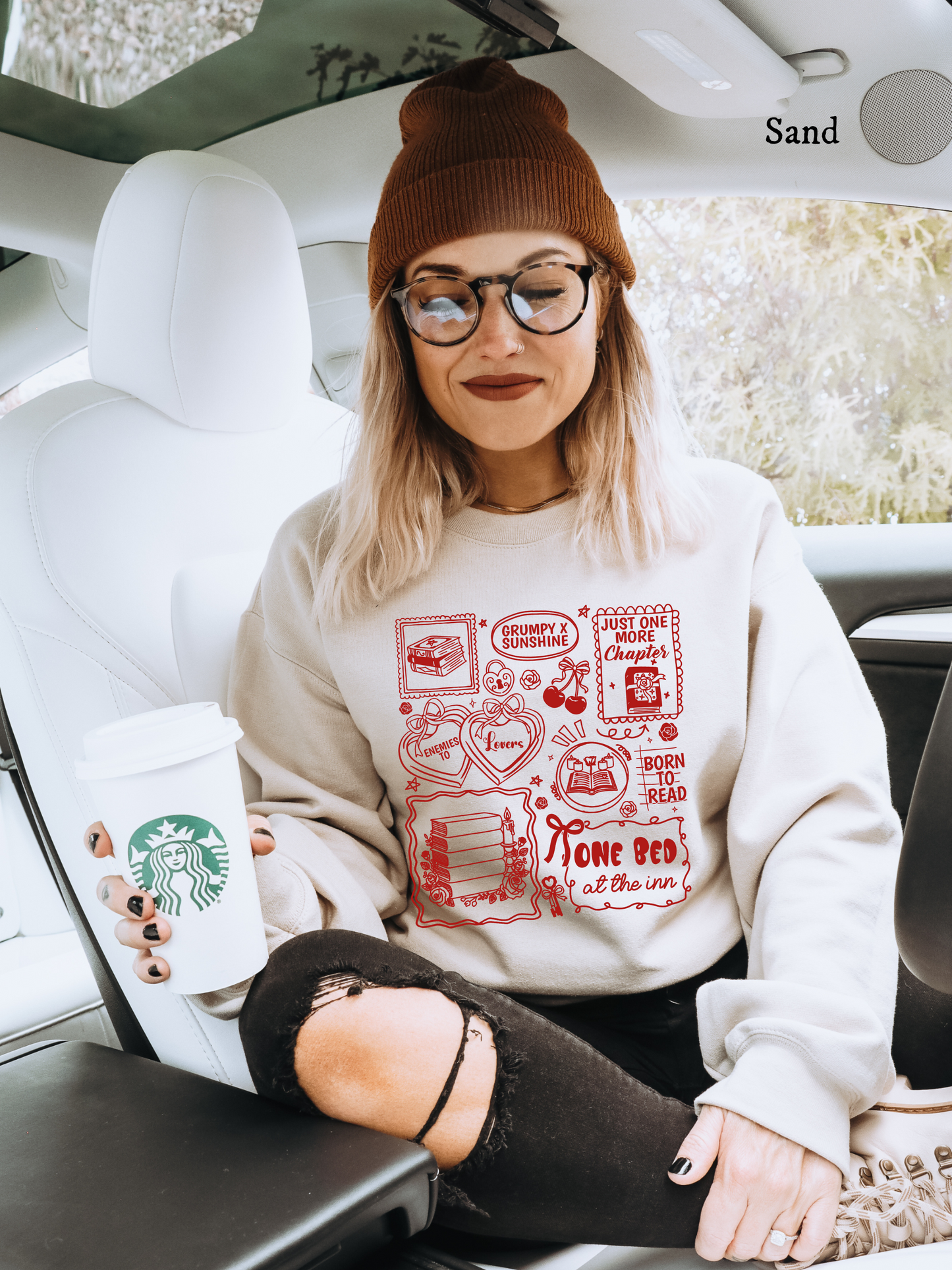 Tropes Sweatshirt (Red Font)