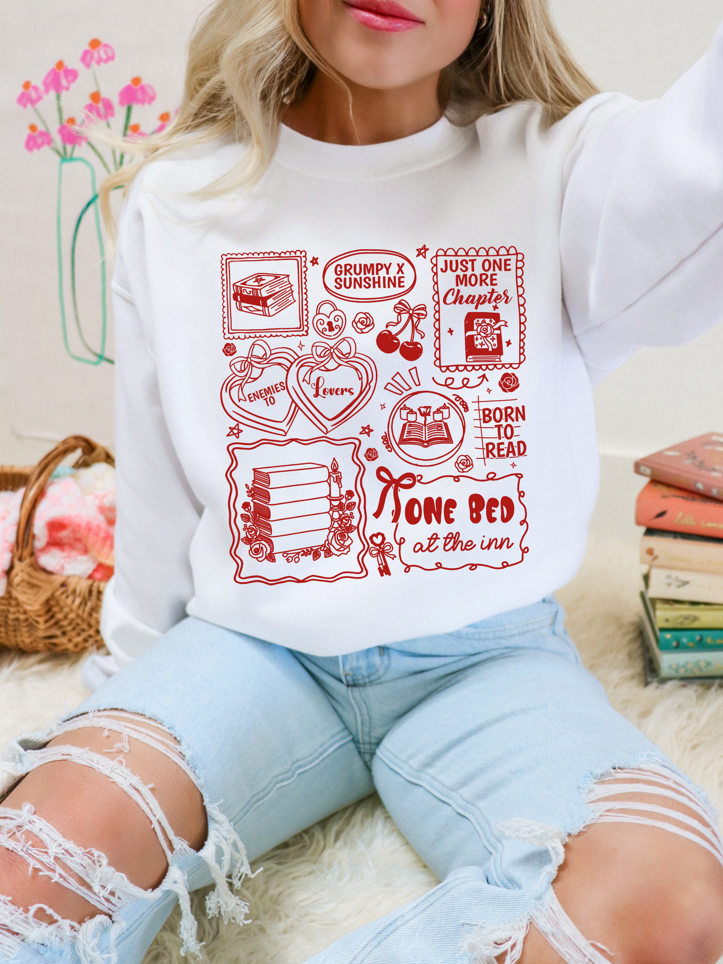 Tropes Sweatshirt (Red Font)