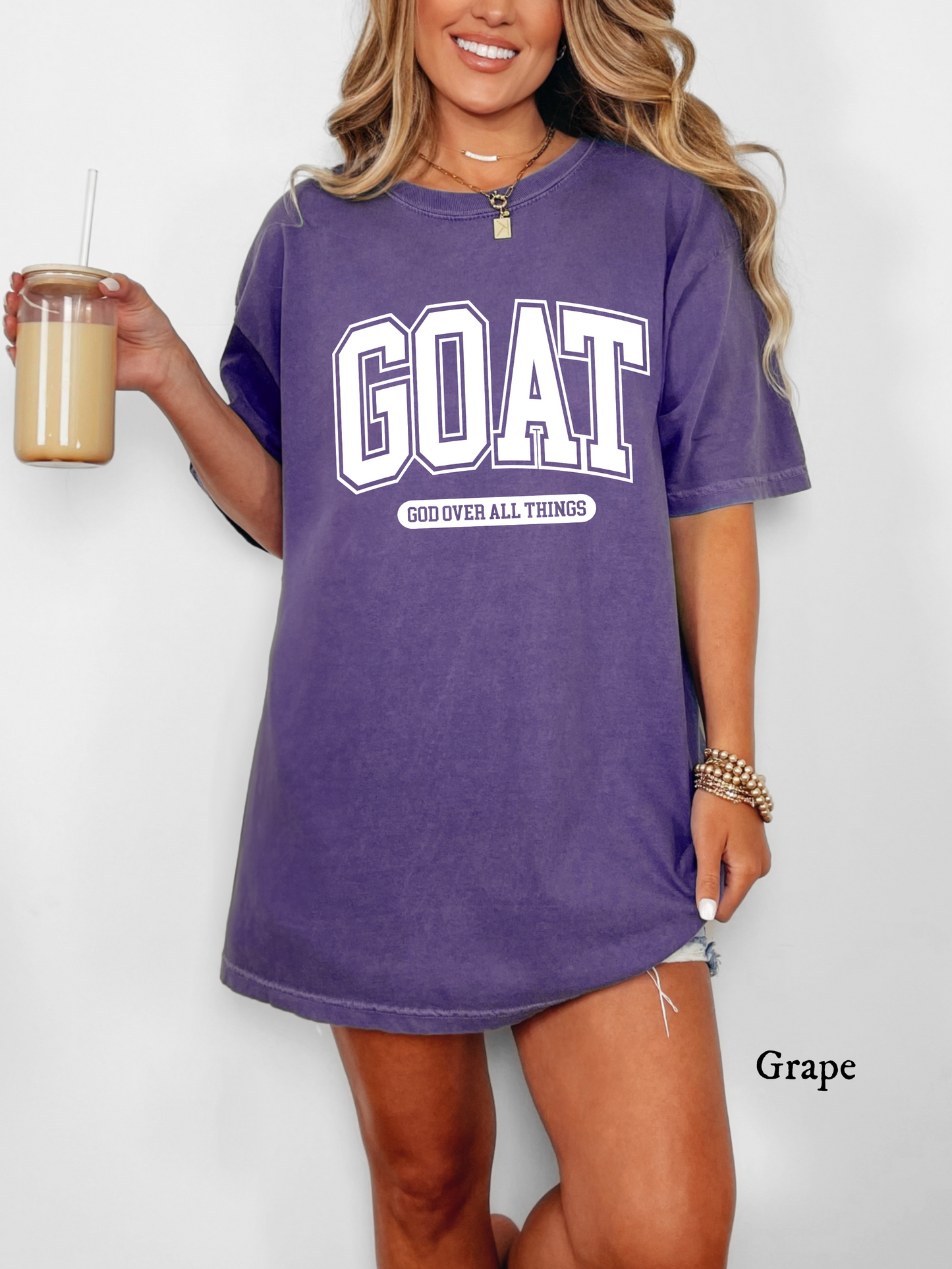 GOAT God Over All Things - Comfort Colors Tee