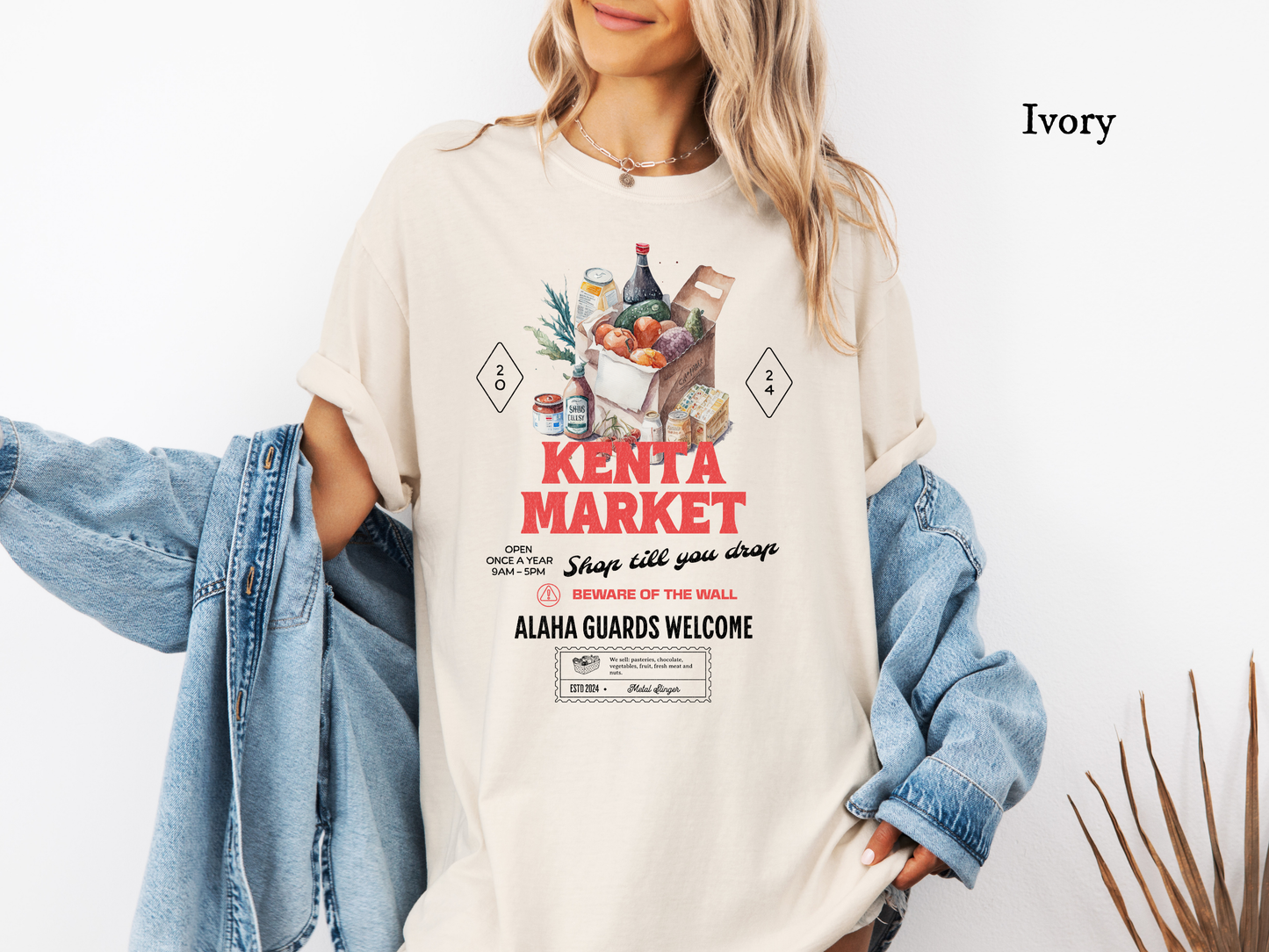 Kenta Market - Comfort Colors® Tee, Officially Licensed Metal Slinger Shirt