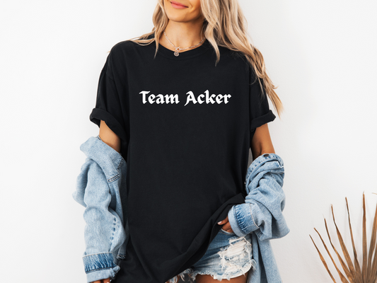 Team Acker / Team Kai- Comfort Colors® Tee, Officially Licensed Metal Slinger Shirt