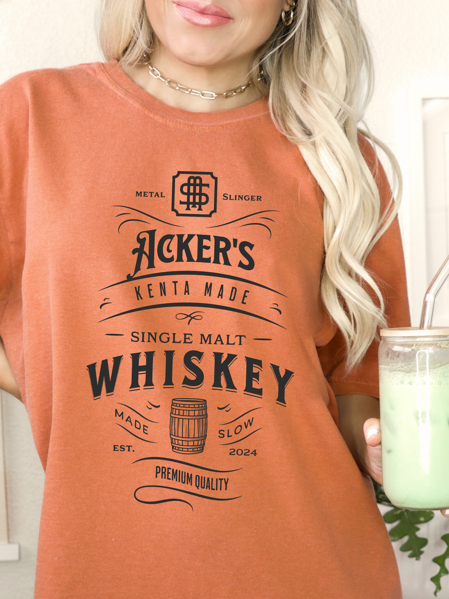 Acker's Whiskey - Comfort Colors® Tee, Officially Licensed Metal Slinger Shirt