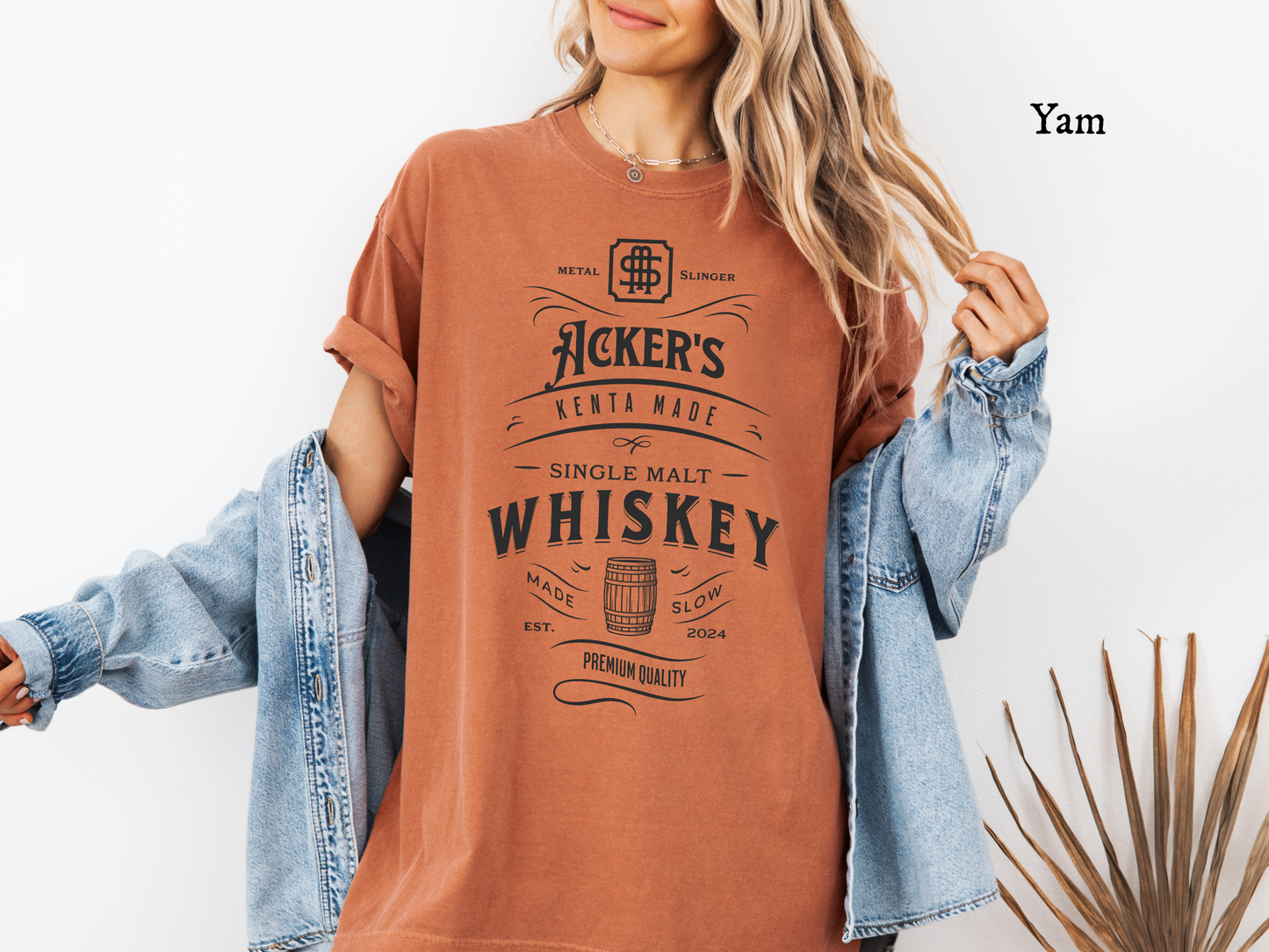 Acker's Whiskey - Comfort Colors® Tee, Officially Licensed Metal Slinger Shirt