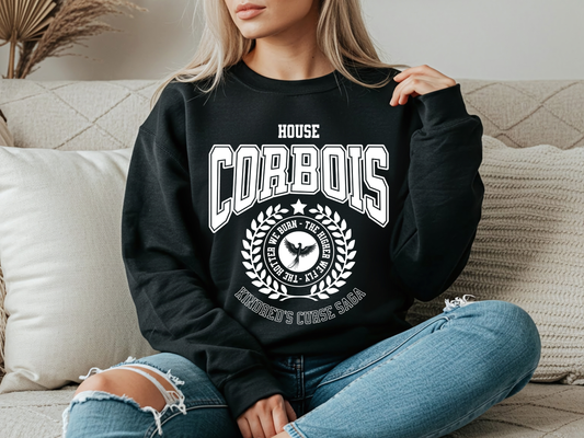 Kindred's Curse Saga House Corbois Sweatshirt, Spark Heat Glow of the Everflame, Officially Licensed Penn Cole