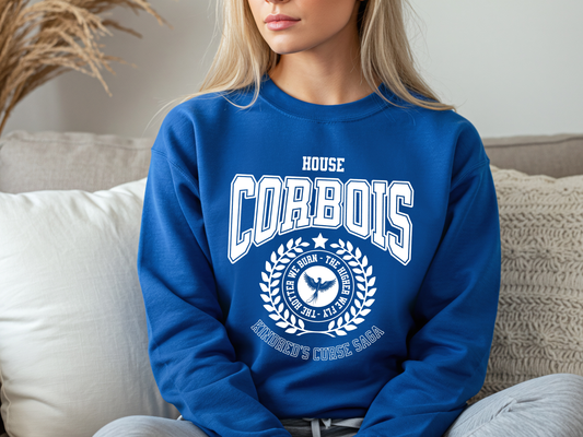 Kindred's Curse Saga House Corbois Sweatshirt, Spark Heat Glow of the Everflame, Officially Licensed Penn Cole