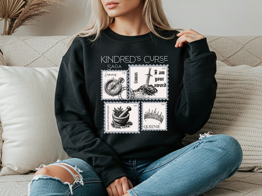 Kindred's Curse Saga Stamp Sweatshirt, Spark of the Everflame, Officially Licensed Penn Cole, Glow of the Everflame, Heat of the Everflame