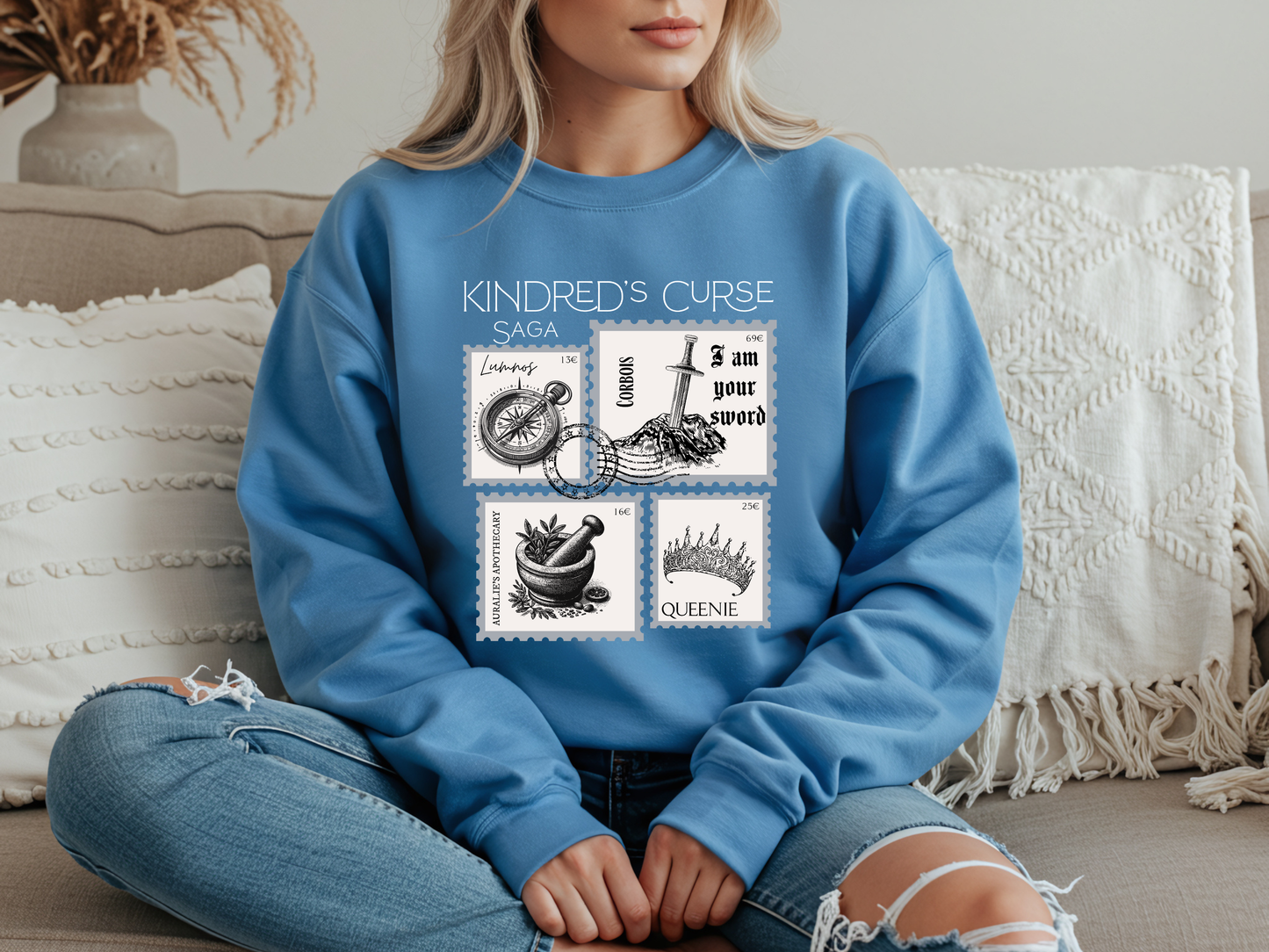 Kindred's Curse Saga Stamp Sweatshirt, Spark of the Everflame, Officially Licensed Penn Cole, Glow of the Everflame, Heat of the Everflame