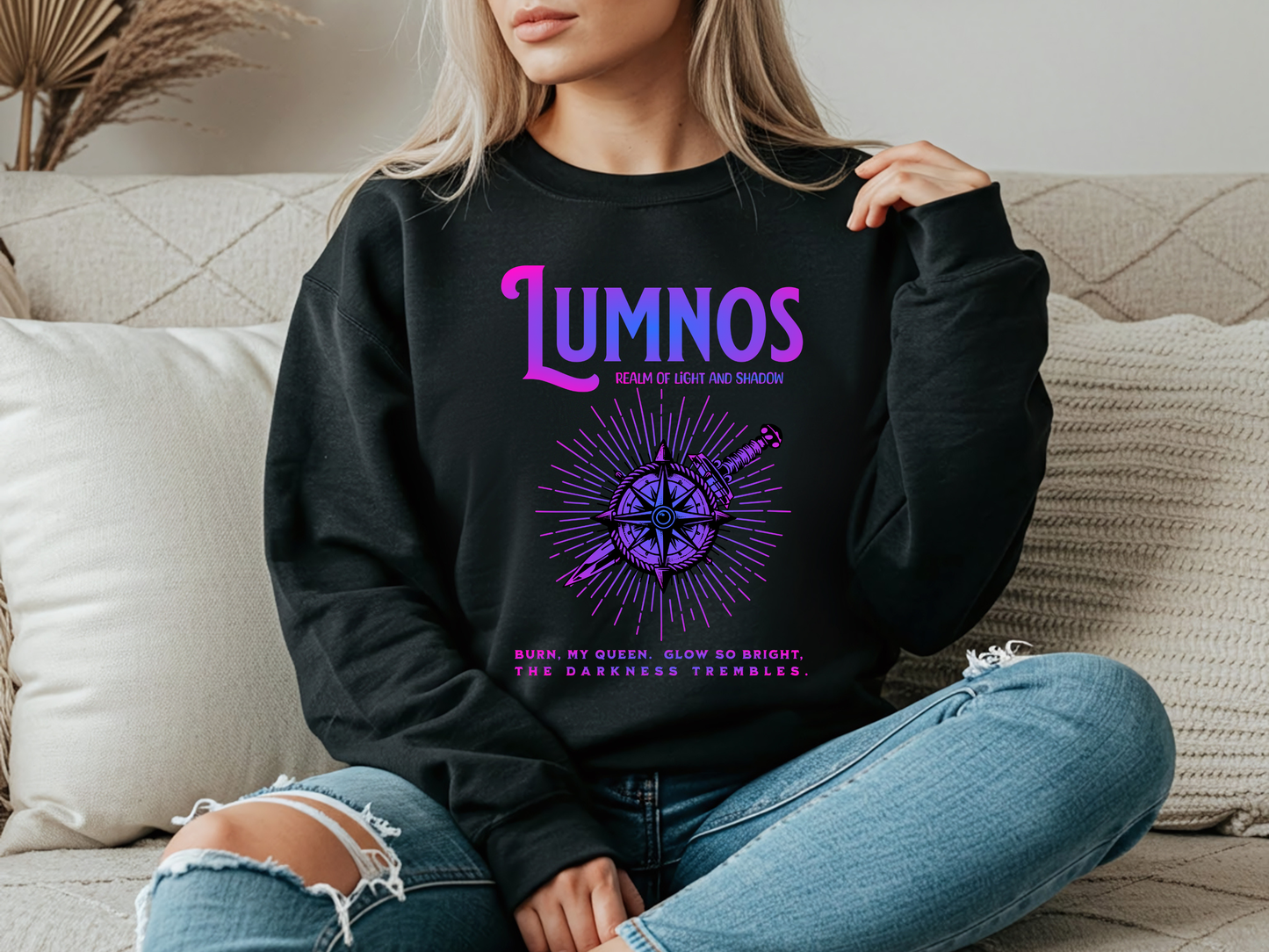 Lumnos Purple Gradient - Officially Licensed Kindred's Curse Saga Sweatshirt