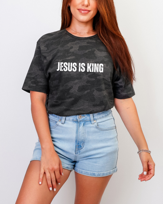 Jesus is King - Animal Print Shirt