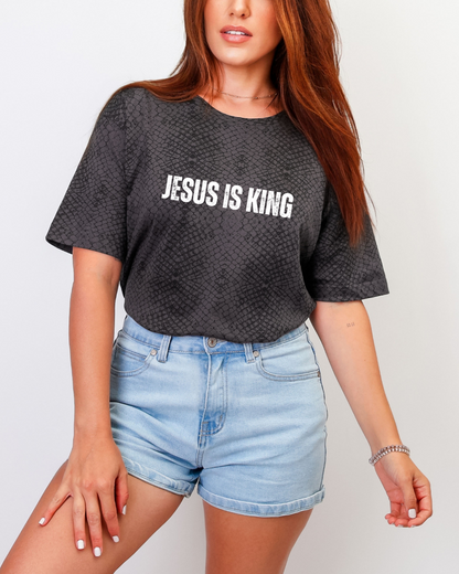Jesus is King - Animal Print Shirt