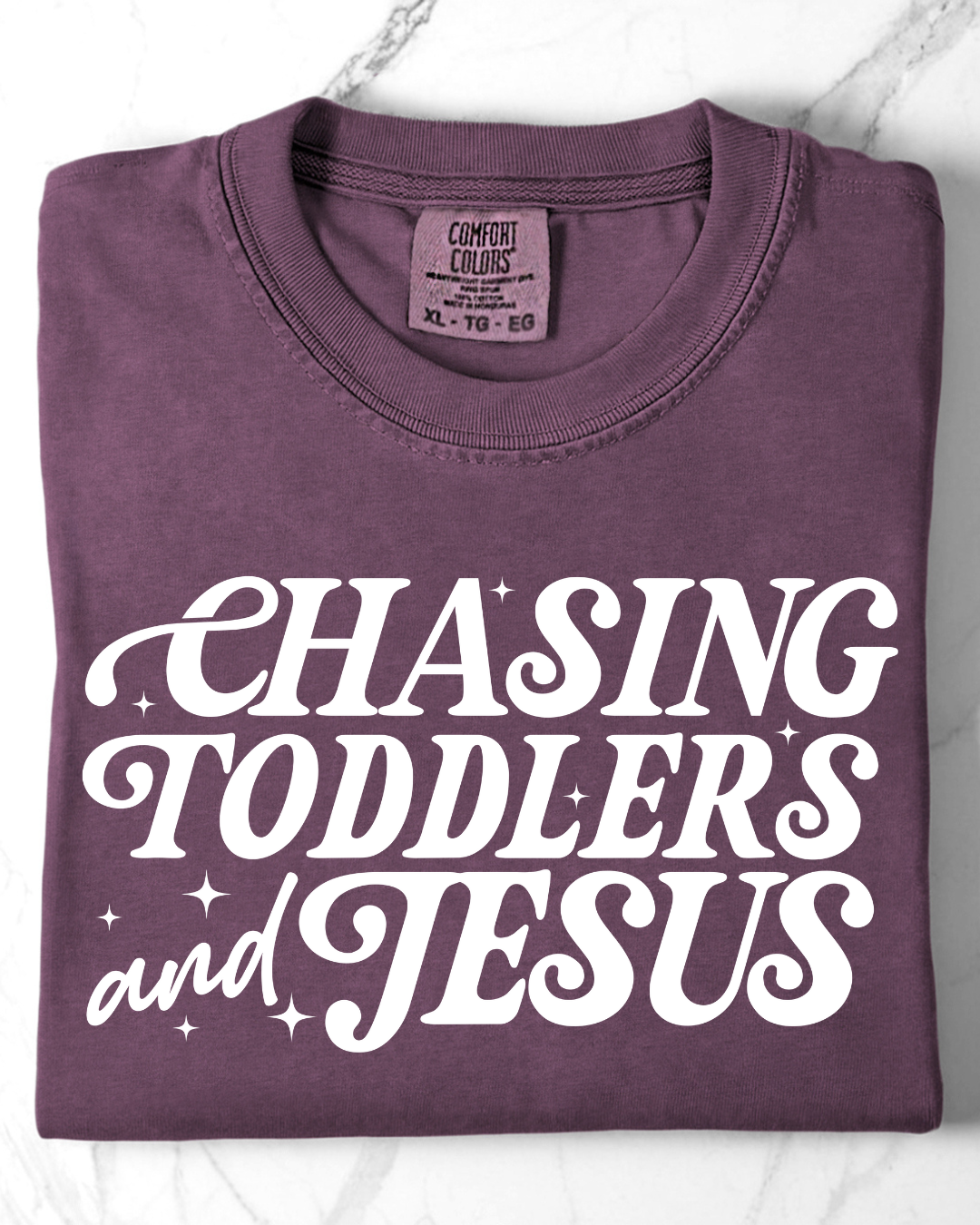 Chasing Toddlers and Jesus - Comfort Colors Tee