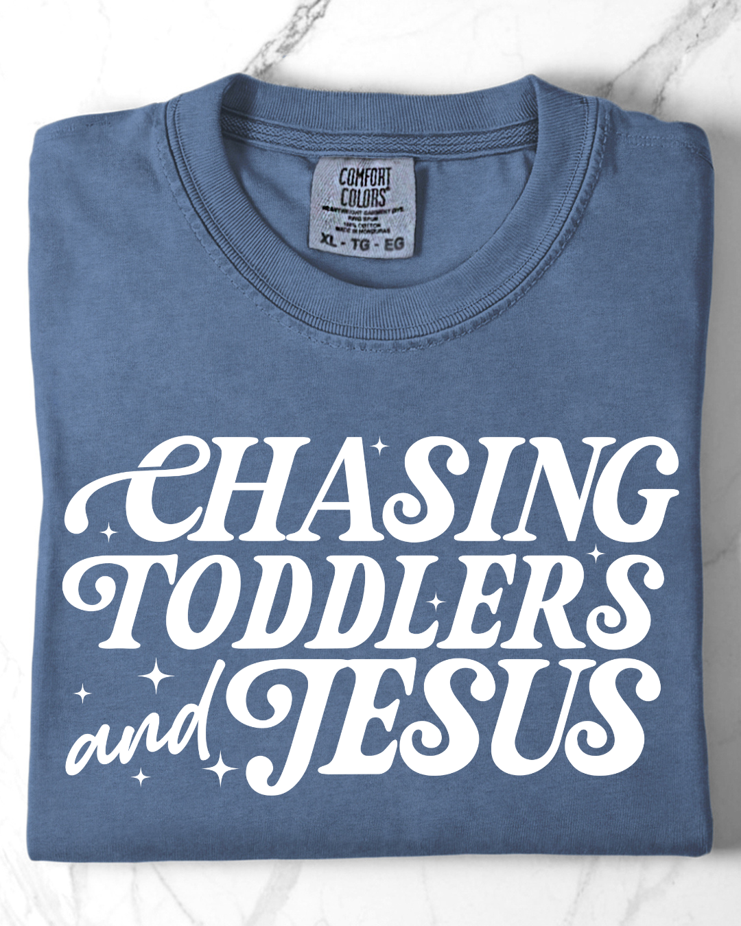 Chasing Toddlers and Jesus - Comfort Colors Tee