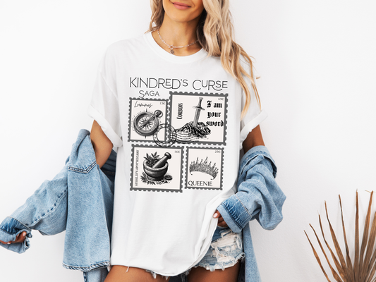 Kindred's Curse Saga Stamp - Comfort Colors Tee