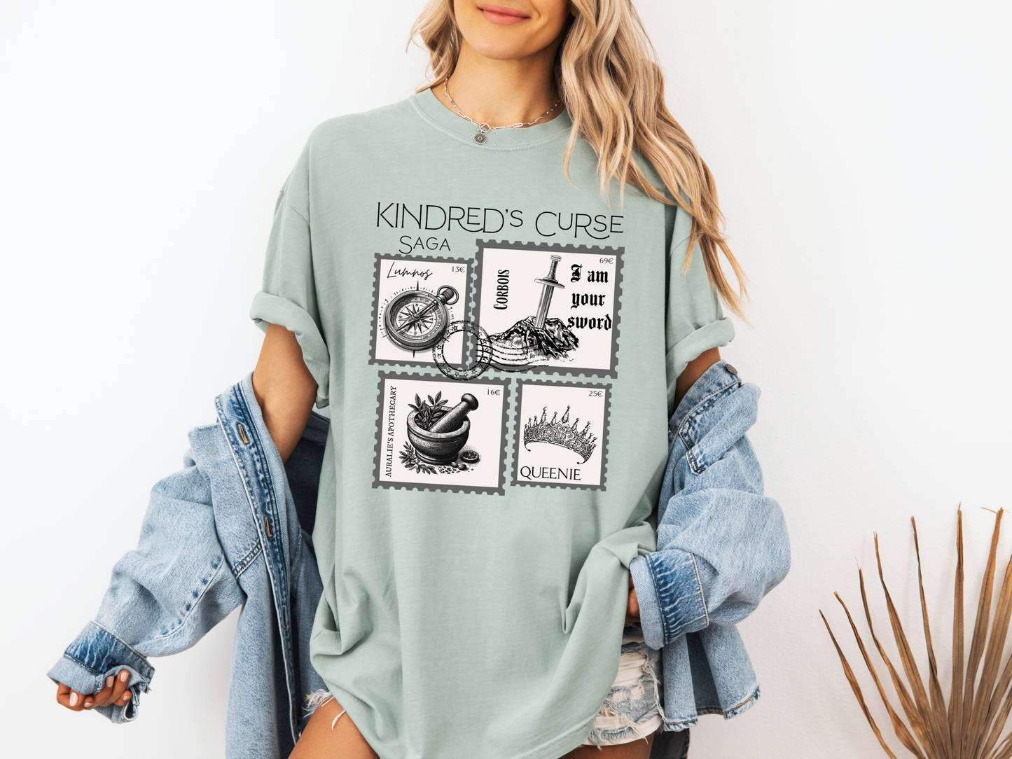 Kindred's Curse Saga Stamp - Comfort Colors Tee