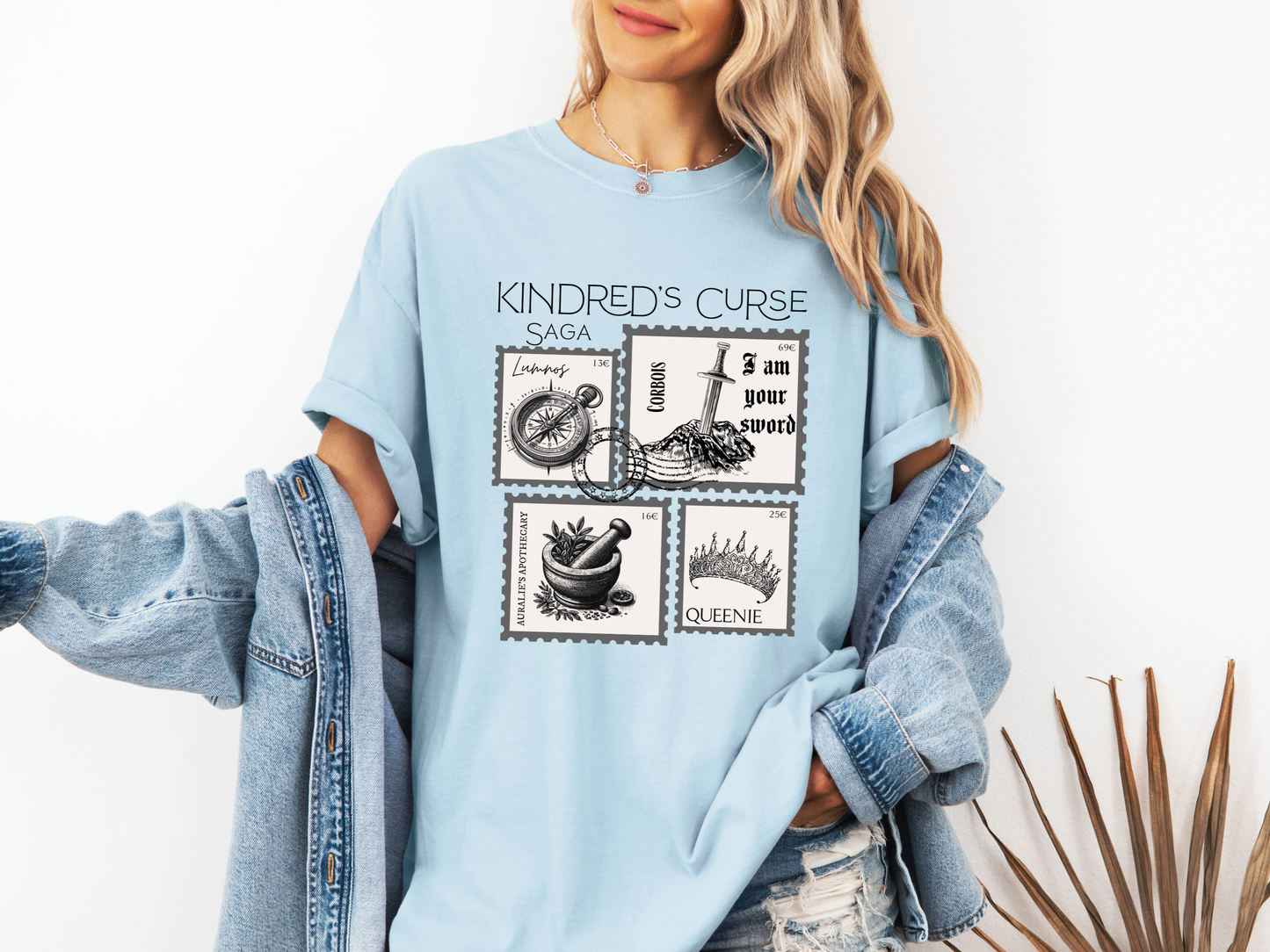 Kindred's Curse Saga Stamp - Comfort Colors Tee