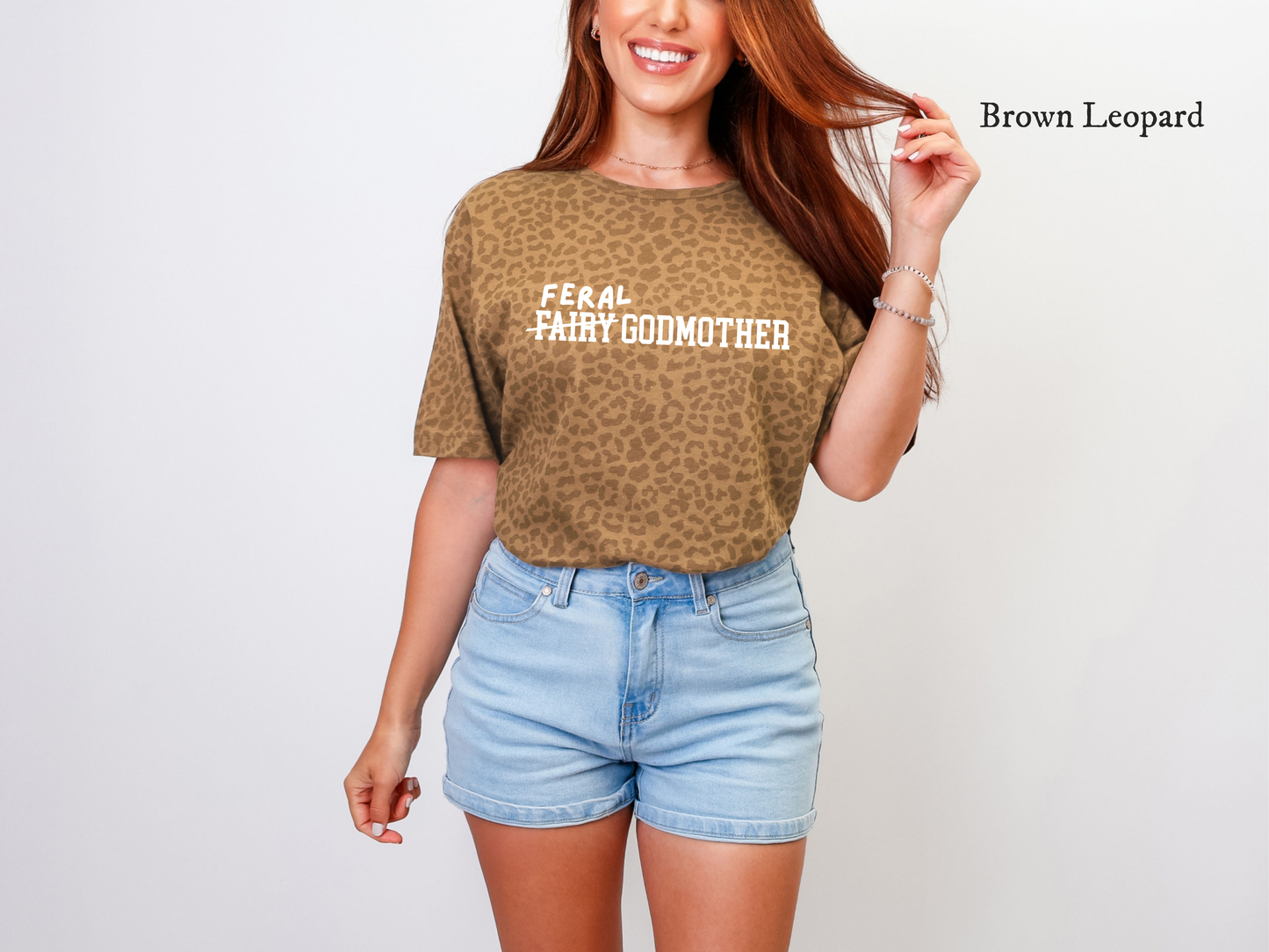 Feral Godmother Animal Print Tee