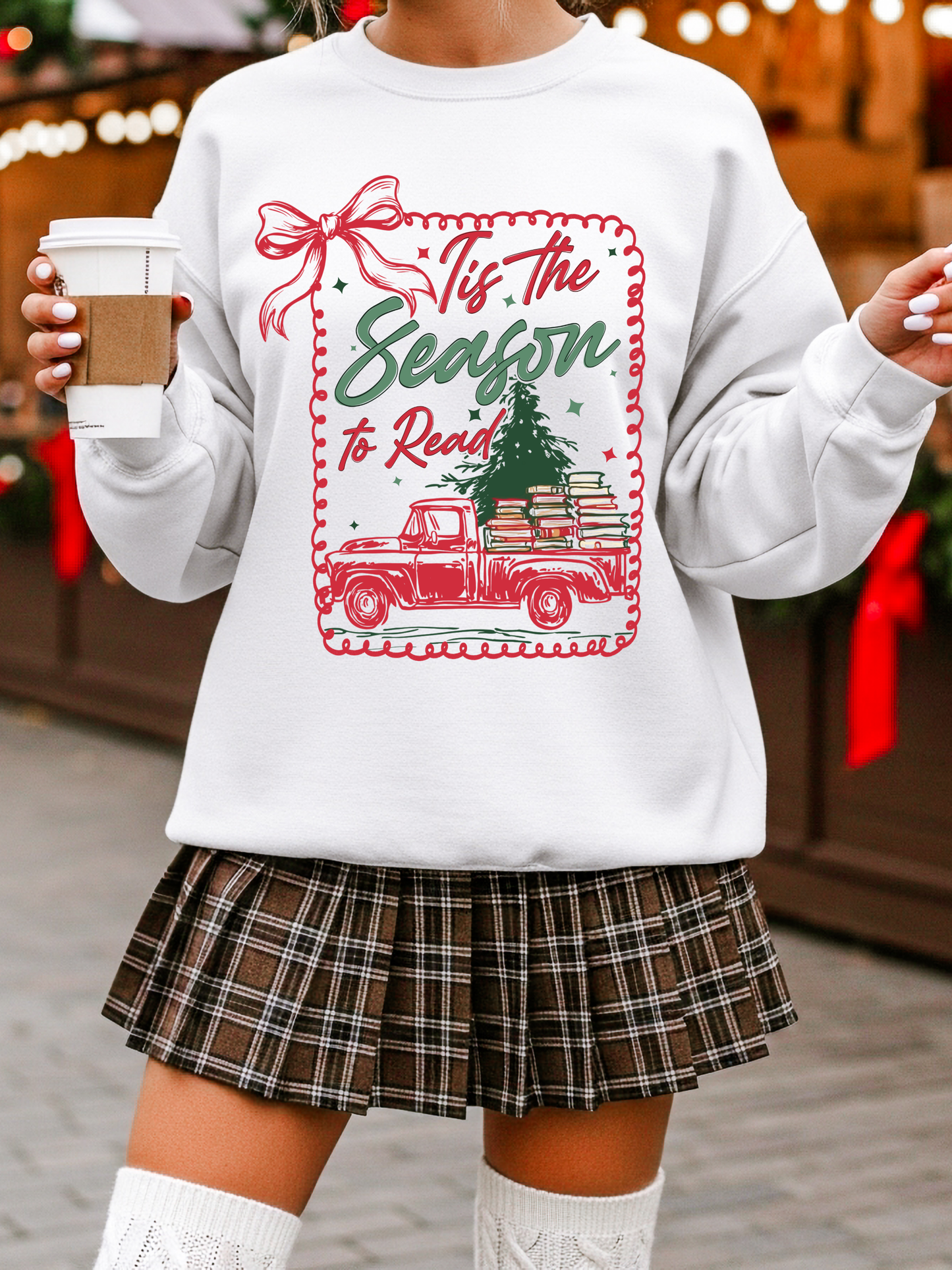 Tis the Season to Read - Christmas Sweatshirt