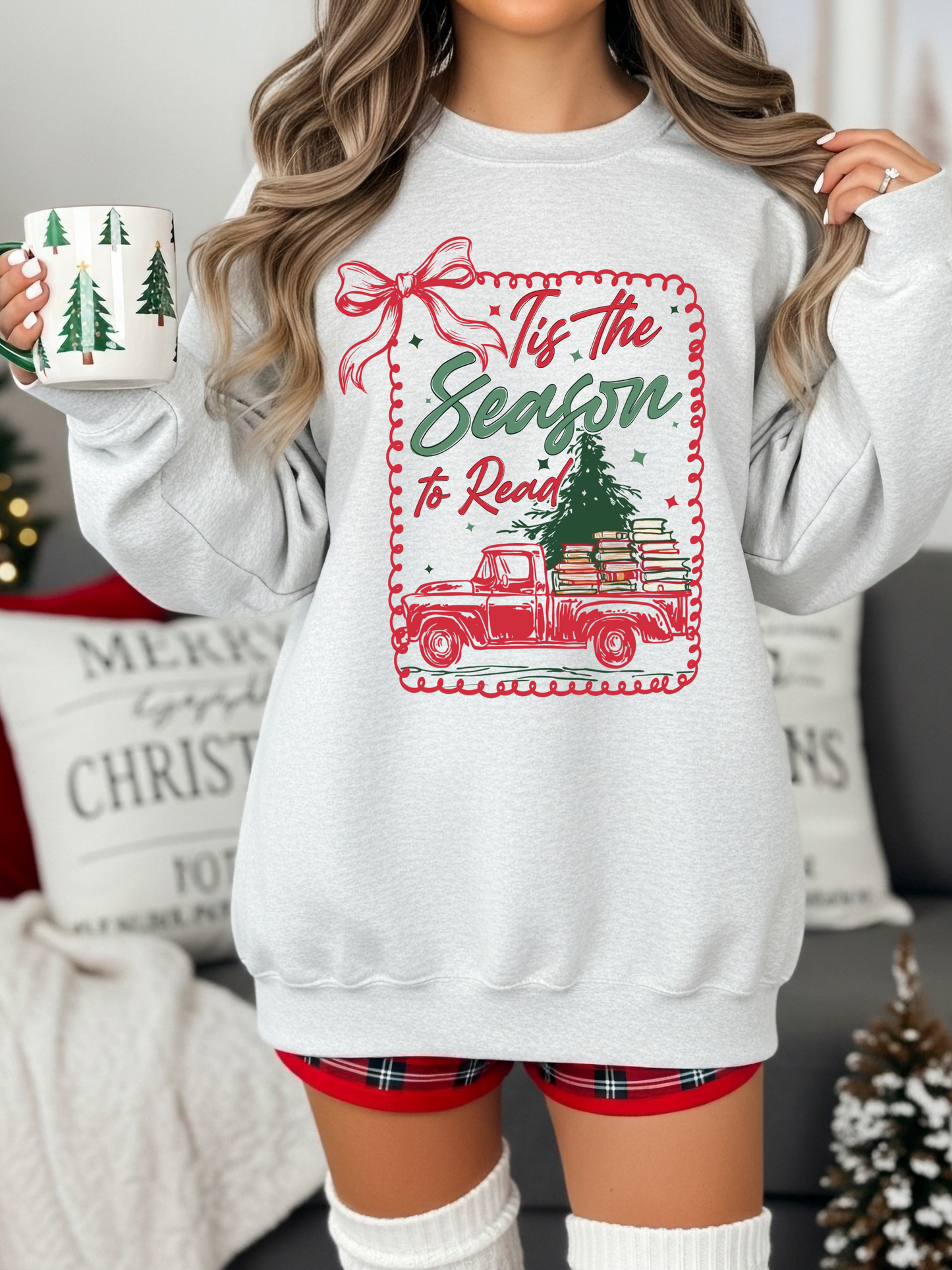 Tis the Season to Read - Christmas Sweatshirt