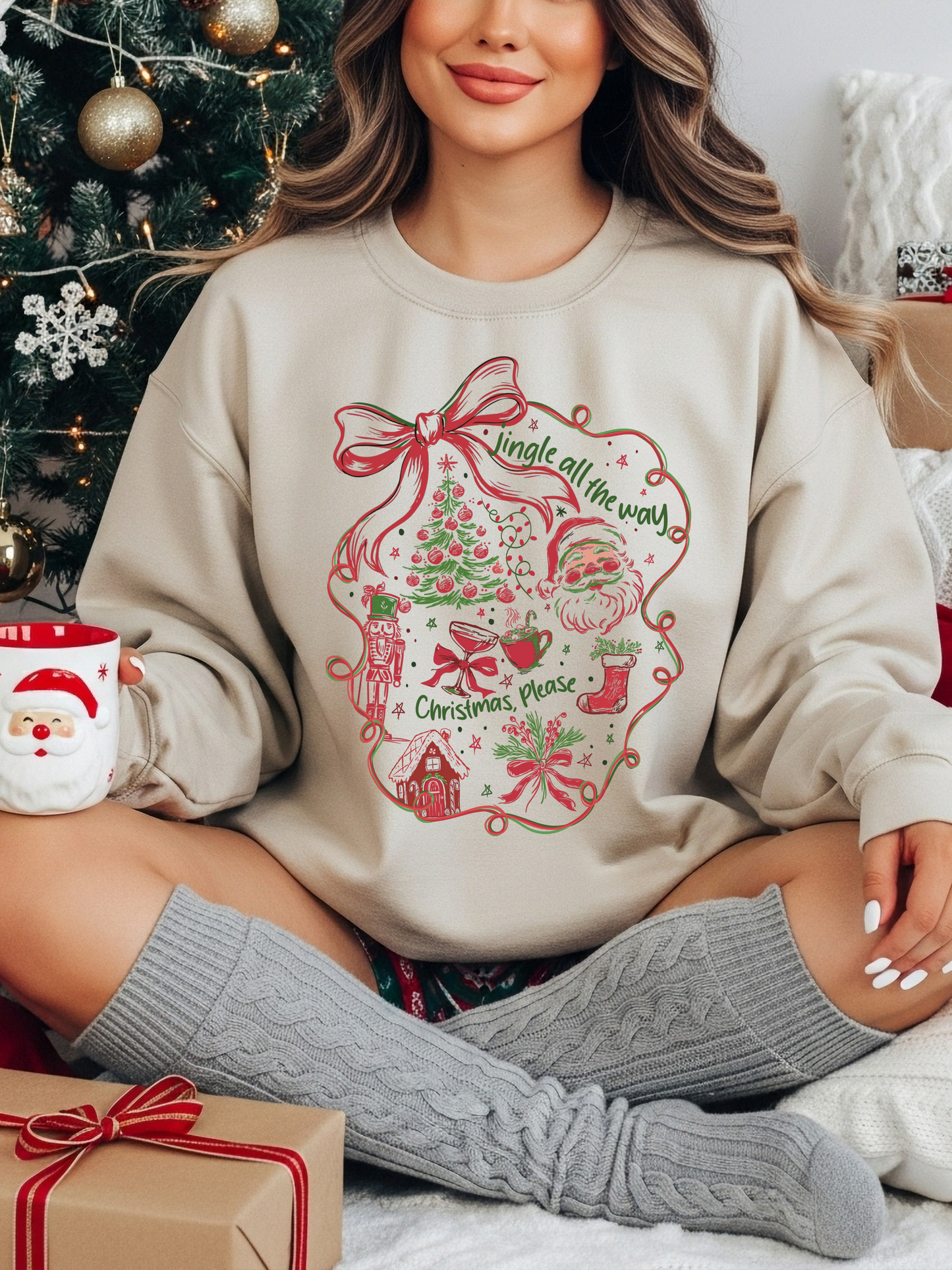 Jingle All the Way - Vintage Sweatshirt