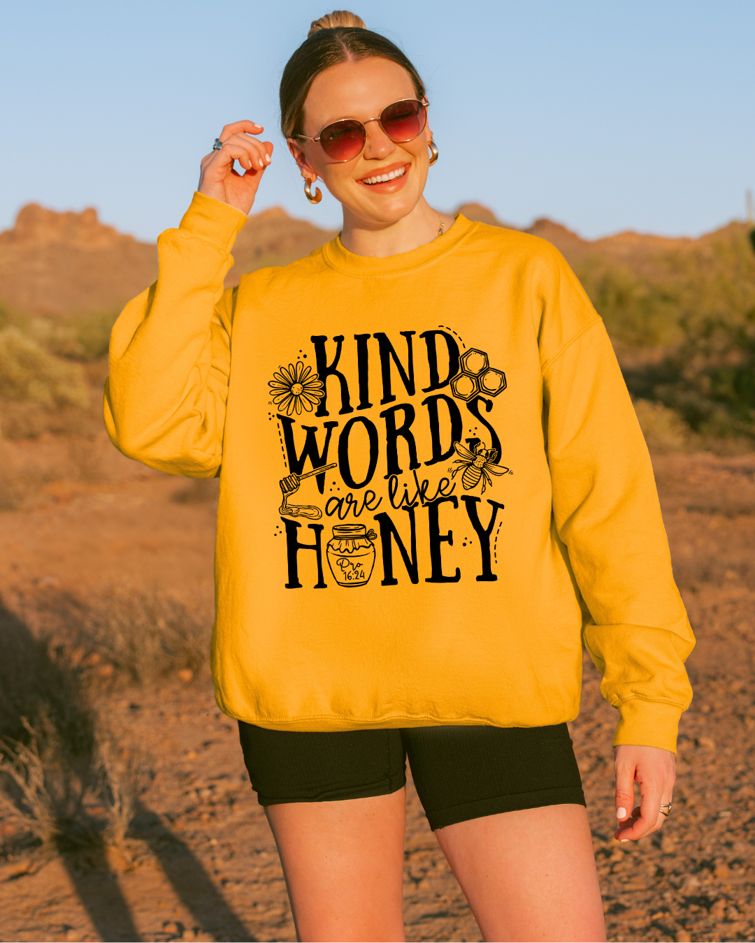 Kind Words Are Like Honey - Faith Crewneck