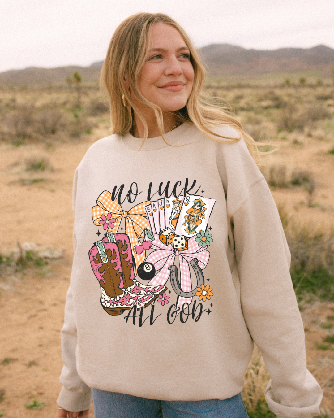 No Luck, All God - Faith Crewneck