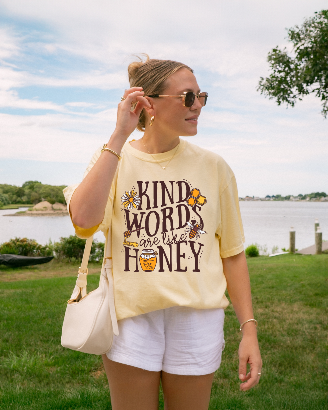 Kind Words Are Like Honey (Single Sided) - Faith Tee
