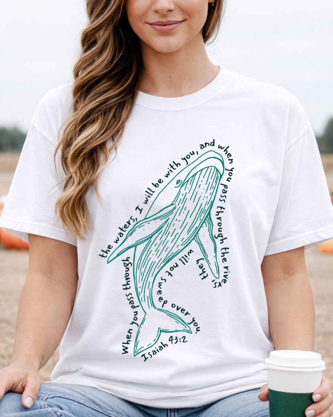 "He is with you" Whale – Faith Tee