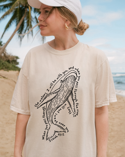 "He is with you" Whale – Faith Tee
